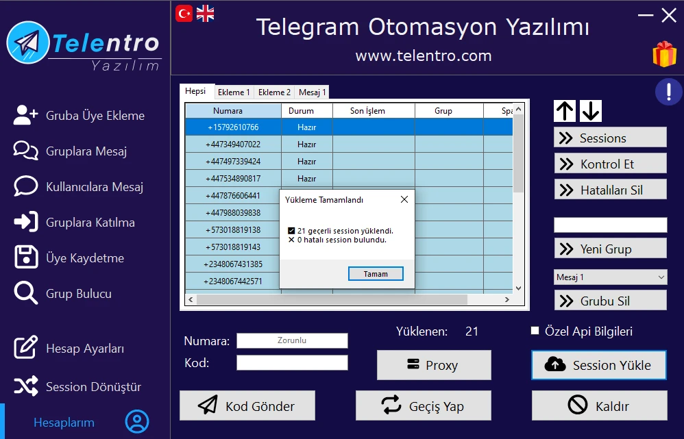 Telentro Ömür Boyu Lisans